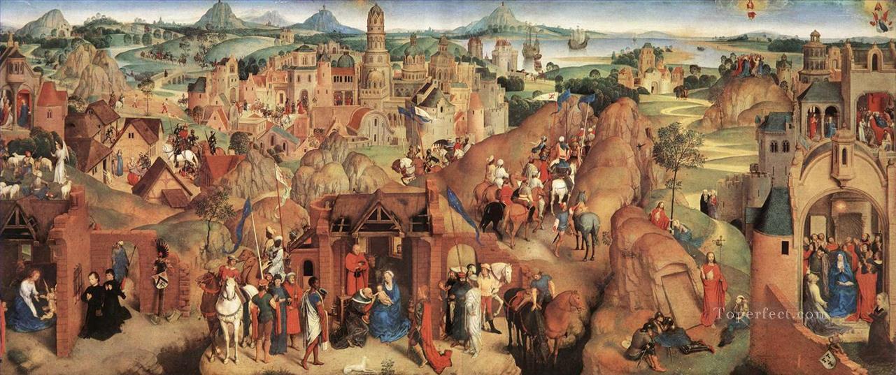 L’Avent et le Triomphe du Christ 1480 religieuse Hans Memling Peintures à l'huile
